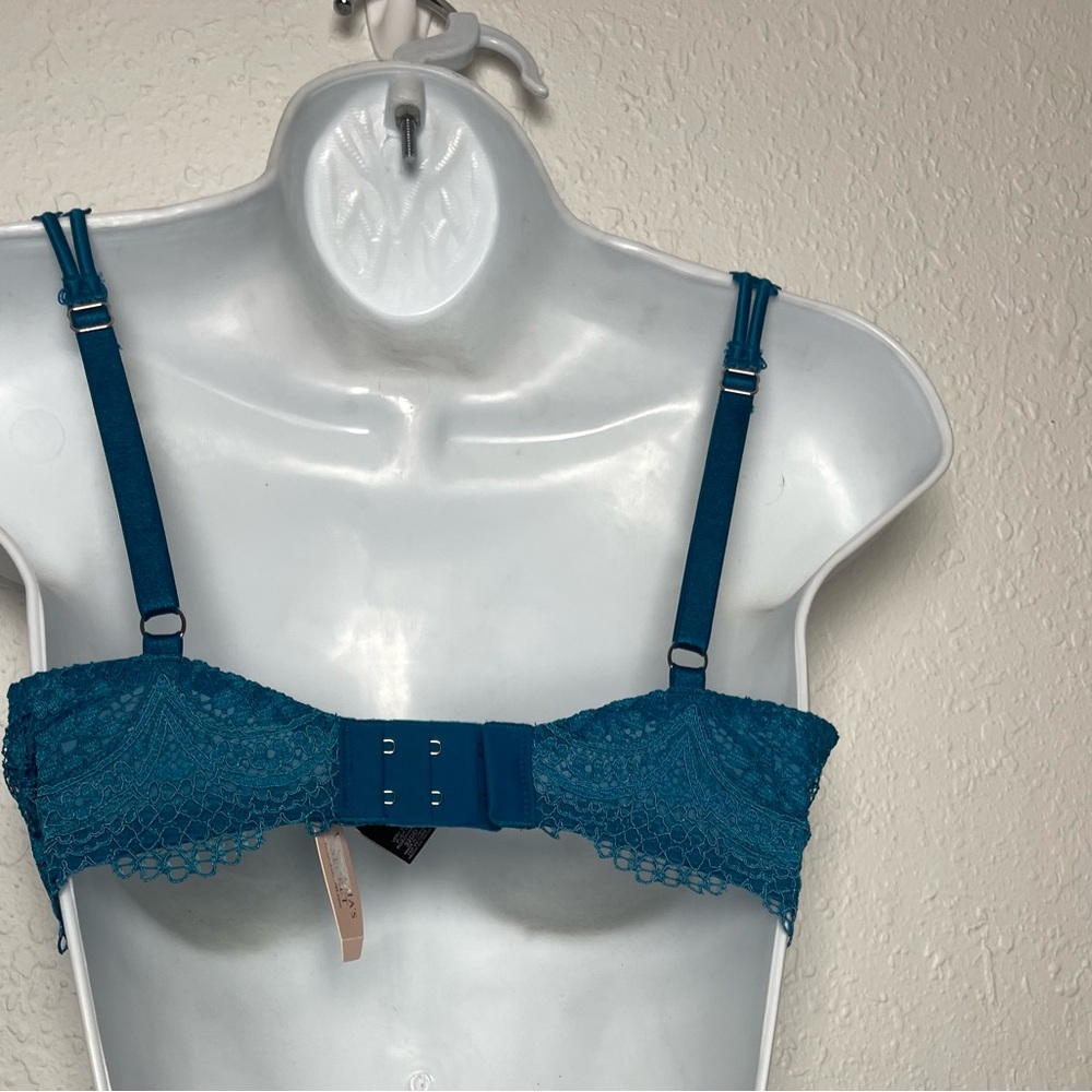 Victoria's Secret Deep Teal Lace Bra - Picture 3 of 4